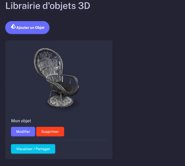 Modèle 3D généré par IA prêt pour la réalité augmentée