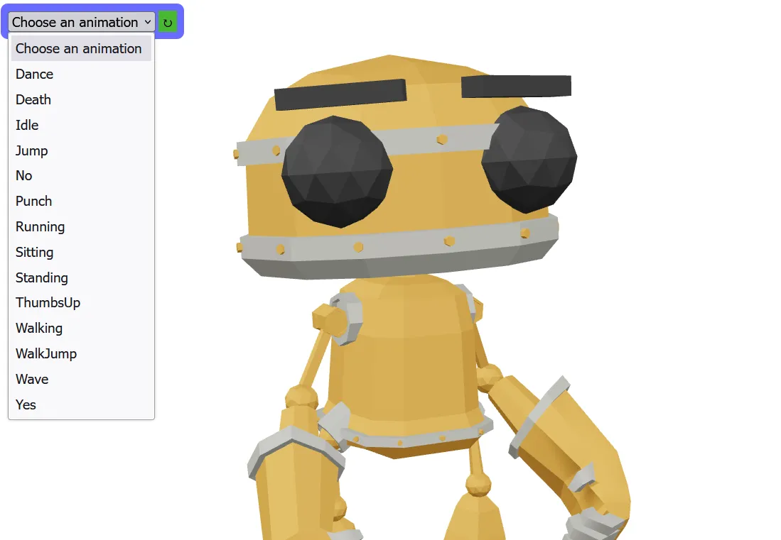 Animation controls interface in the Visuality 3D viewer
