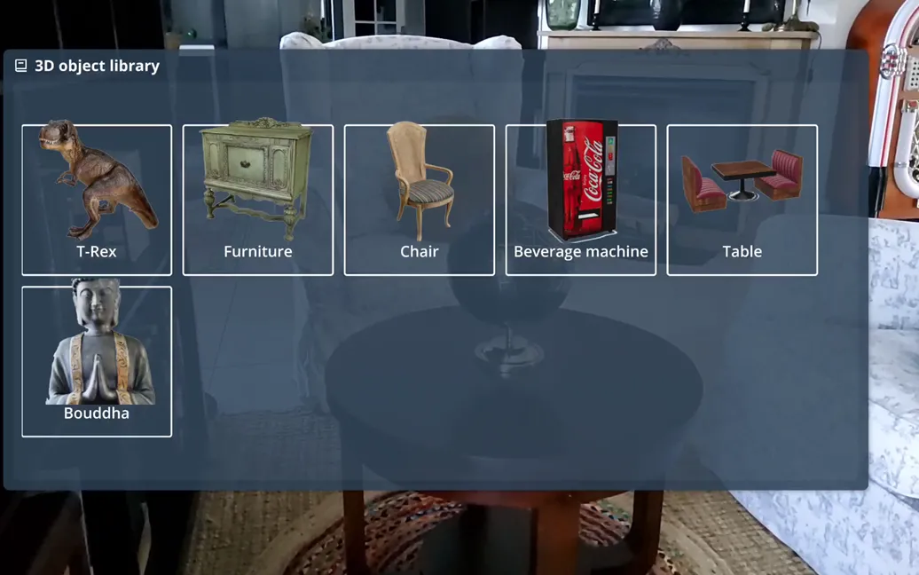 Group sharing options via the mobile app viewer