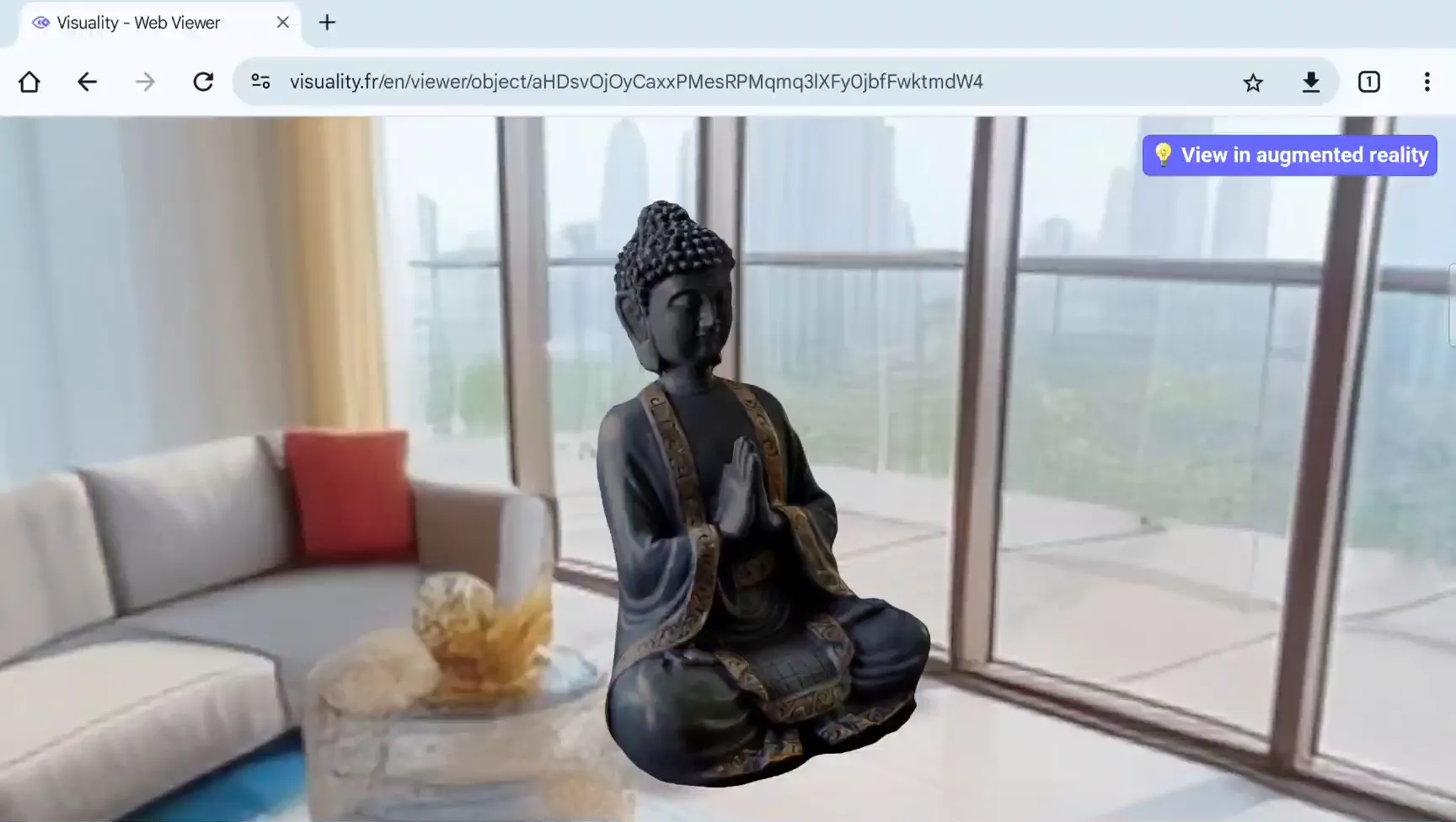 3D viewer displaying an object from all angles